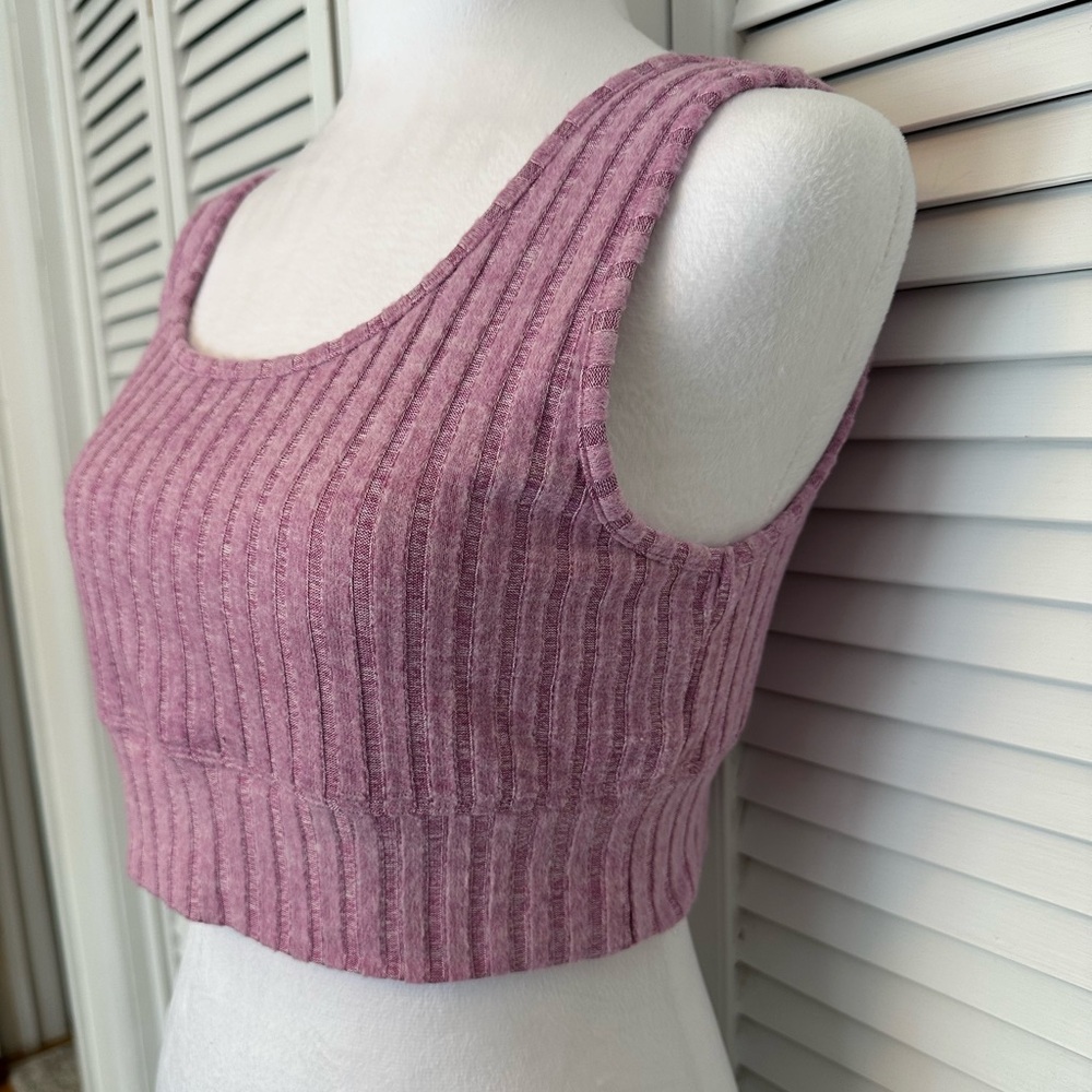 Z Supply Zoe Silky Rib Tank Bra, NWT